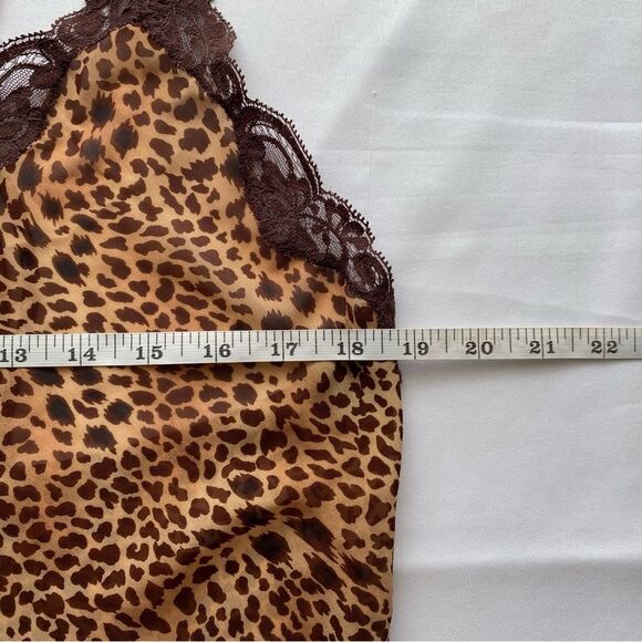 Oscar de la Renta Leopard Print Midi Slip Dress Size Large - Picture 14 of 15